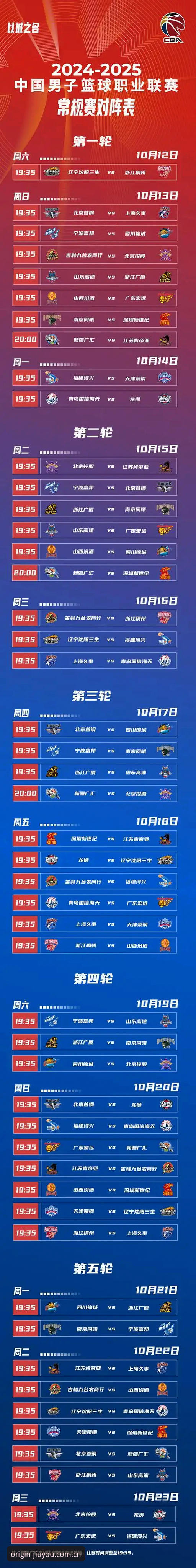 九游官网最新版 CBA新赛季时间表全面解析——46轮激战,九游娱乐平台带你提前锁定赛程看点